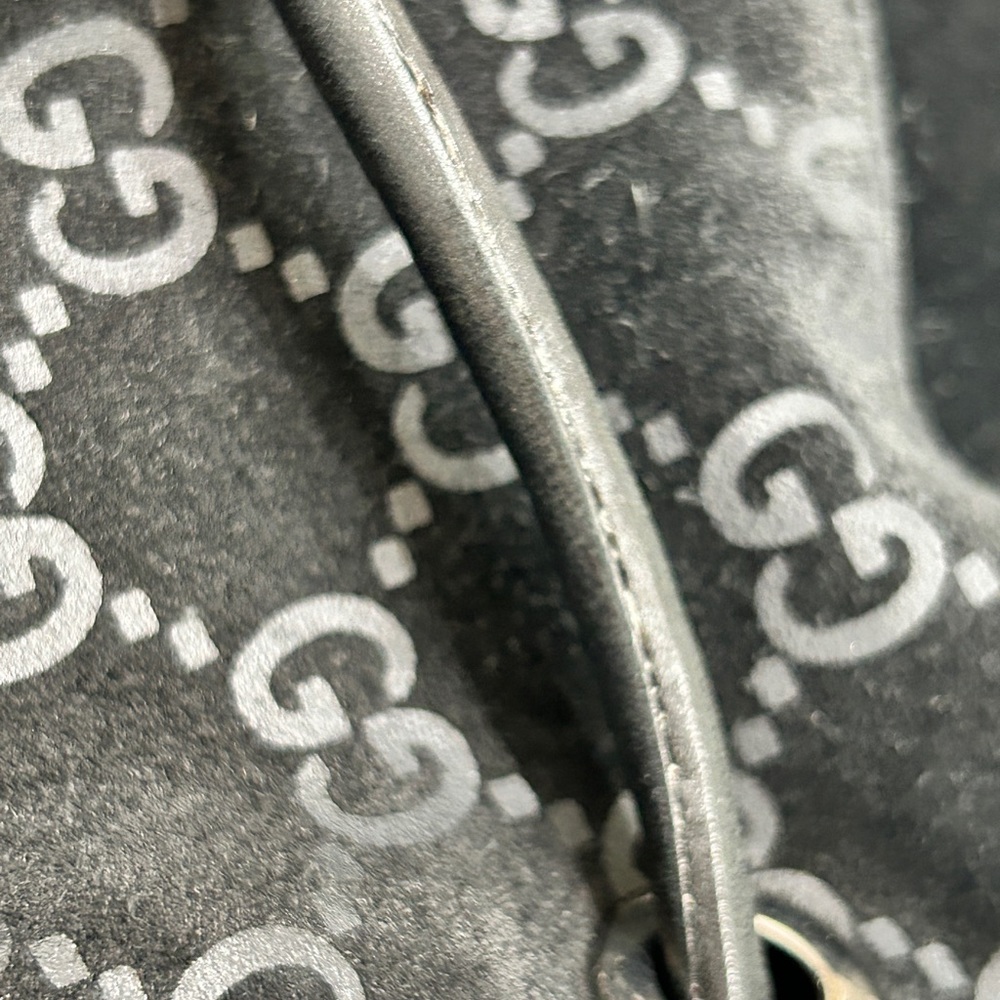 RARE Gucci vintage GG Suede shoulder bag - Picture 15 of 15